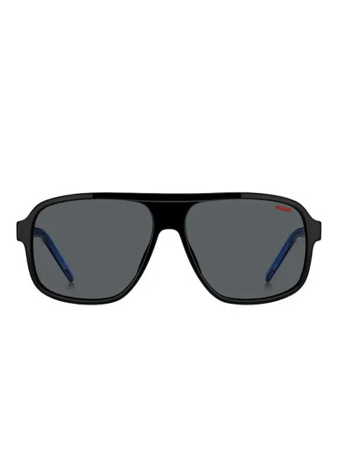 HUGO lentes de sol con armazón rectangular