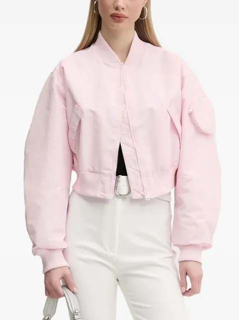 HUGO smiley-face pocket bomber jacket