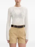 HUGO daisy-pattern sweater - White