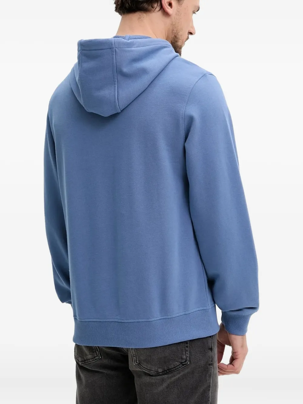 HUGO Hoodie met logopatch Blauw