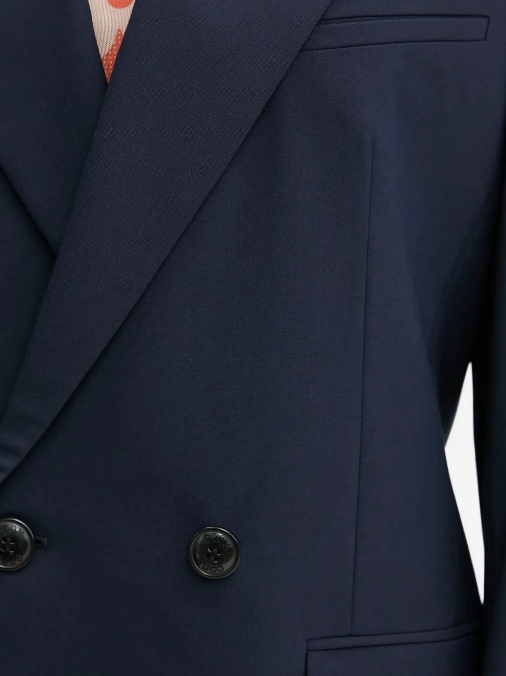 HUGO Colbert met dubbele rij knopen Blauw