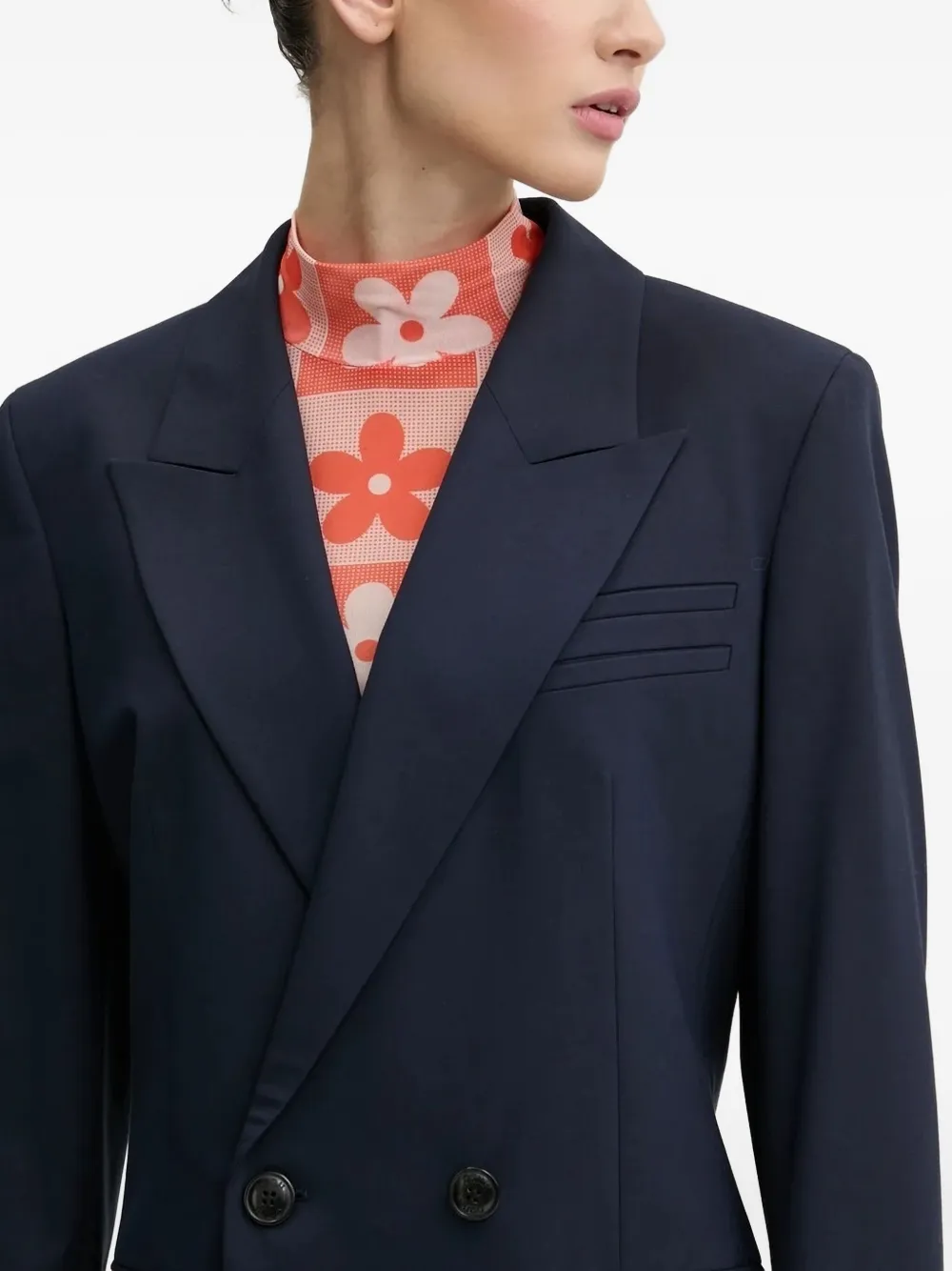 HUGO Colbert met dubbele rij knopen Blauw