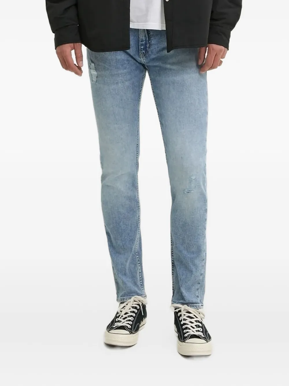 HUGO logo-patch jeans Blauw
