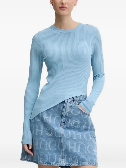 HUGO ribbed asymmetric sweater