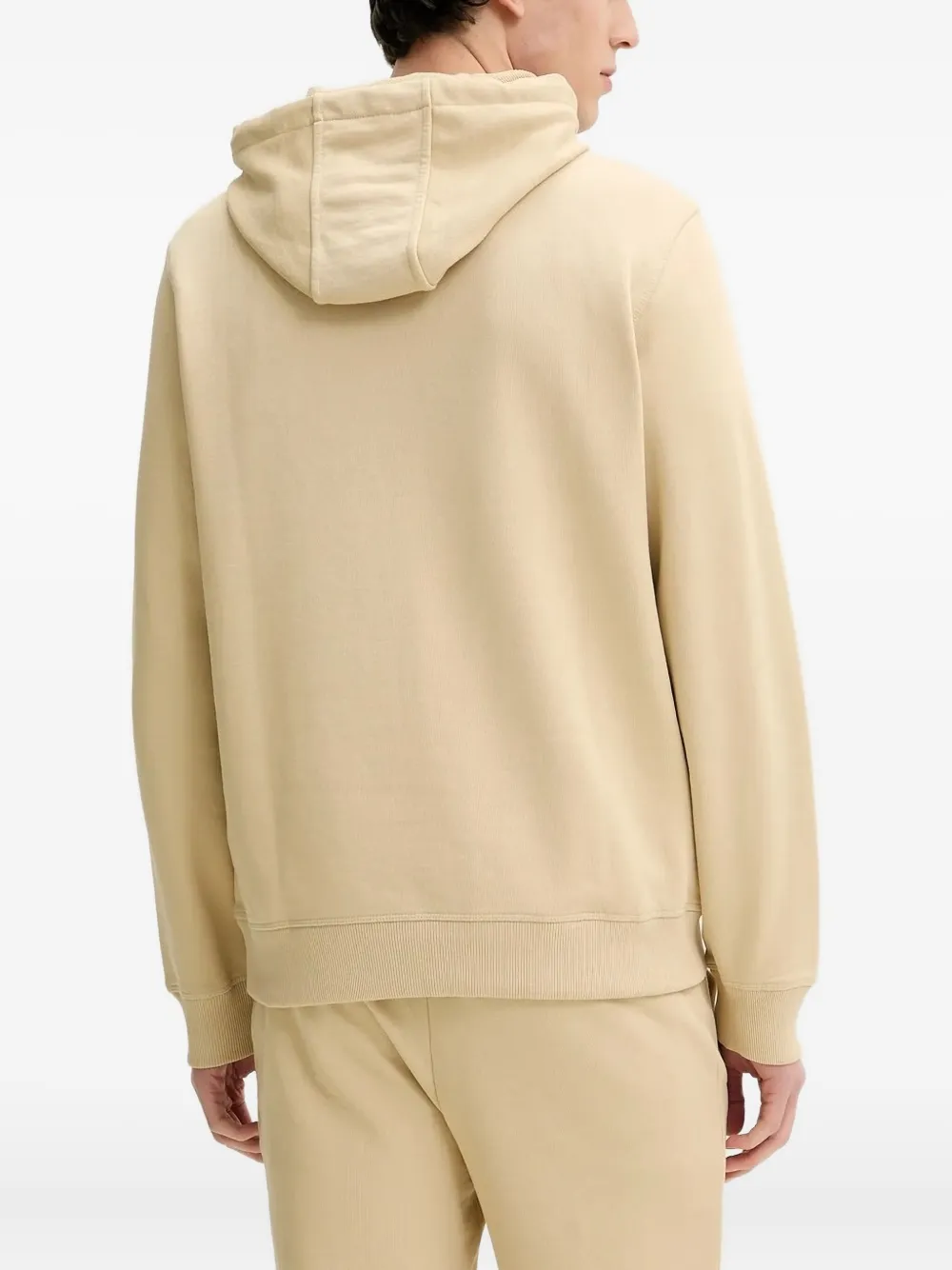HUGO Hoodie met logopatch Beige
