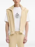 HUGO logo-patch hoodie - Neutrals