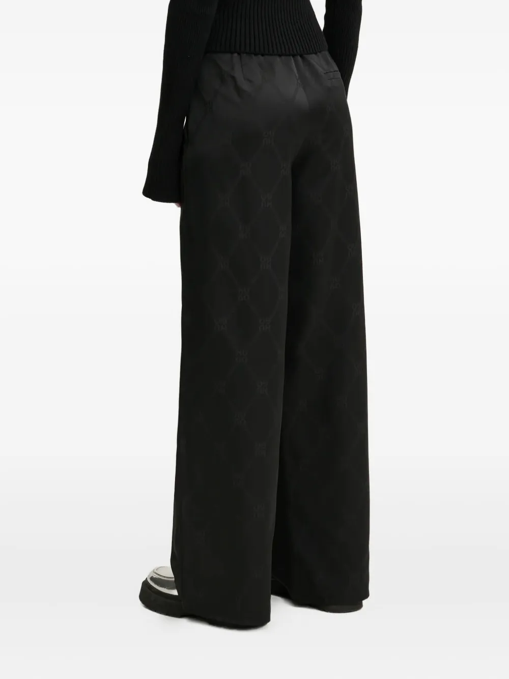 HUGO Broek met monogram - Zwart
