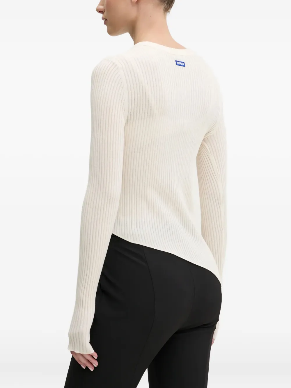 Hugo Boss Crew Neck Sweater In White