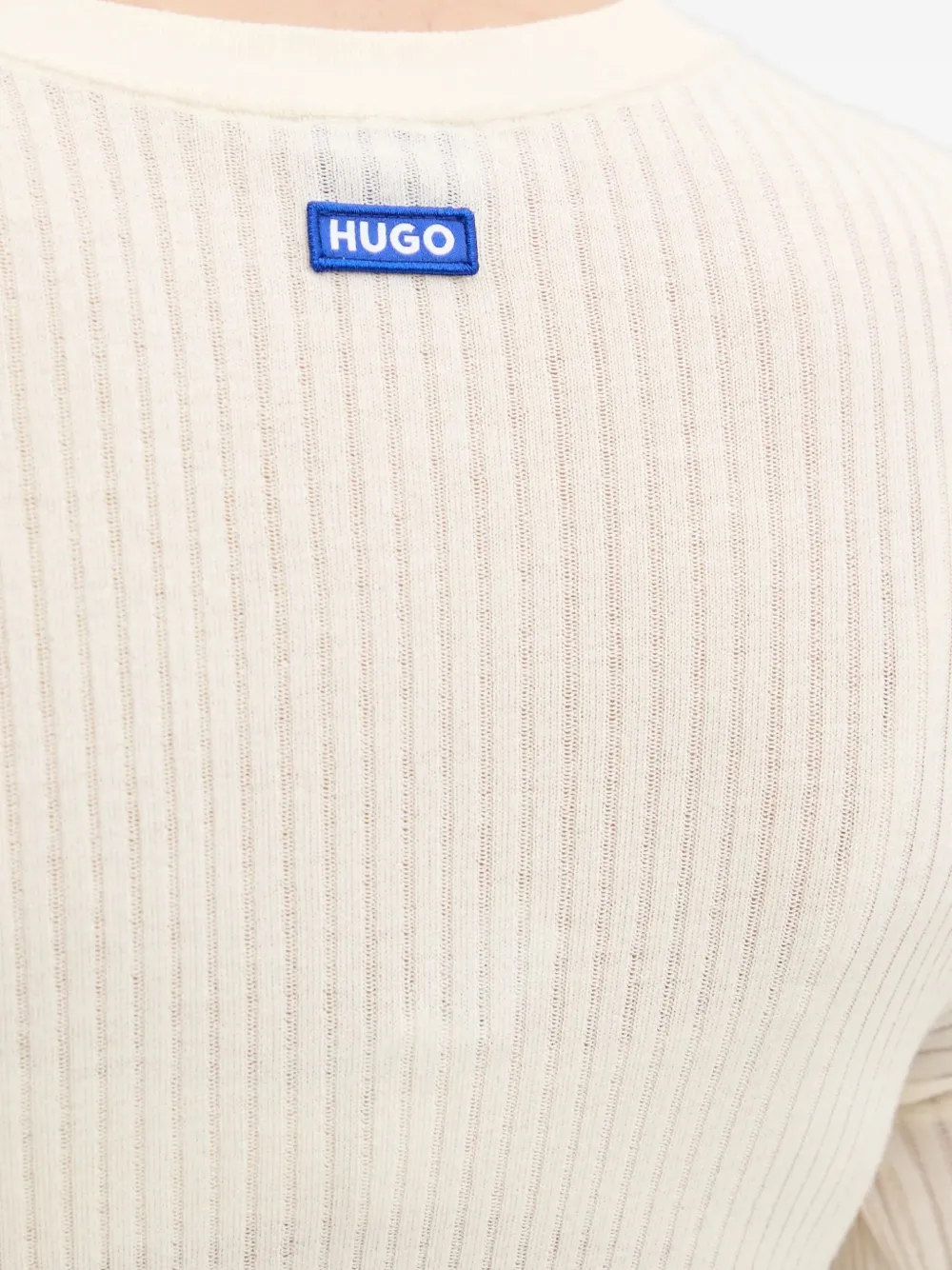 Hugo Boss Crew Neck Sweater In White