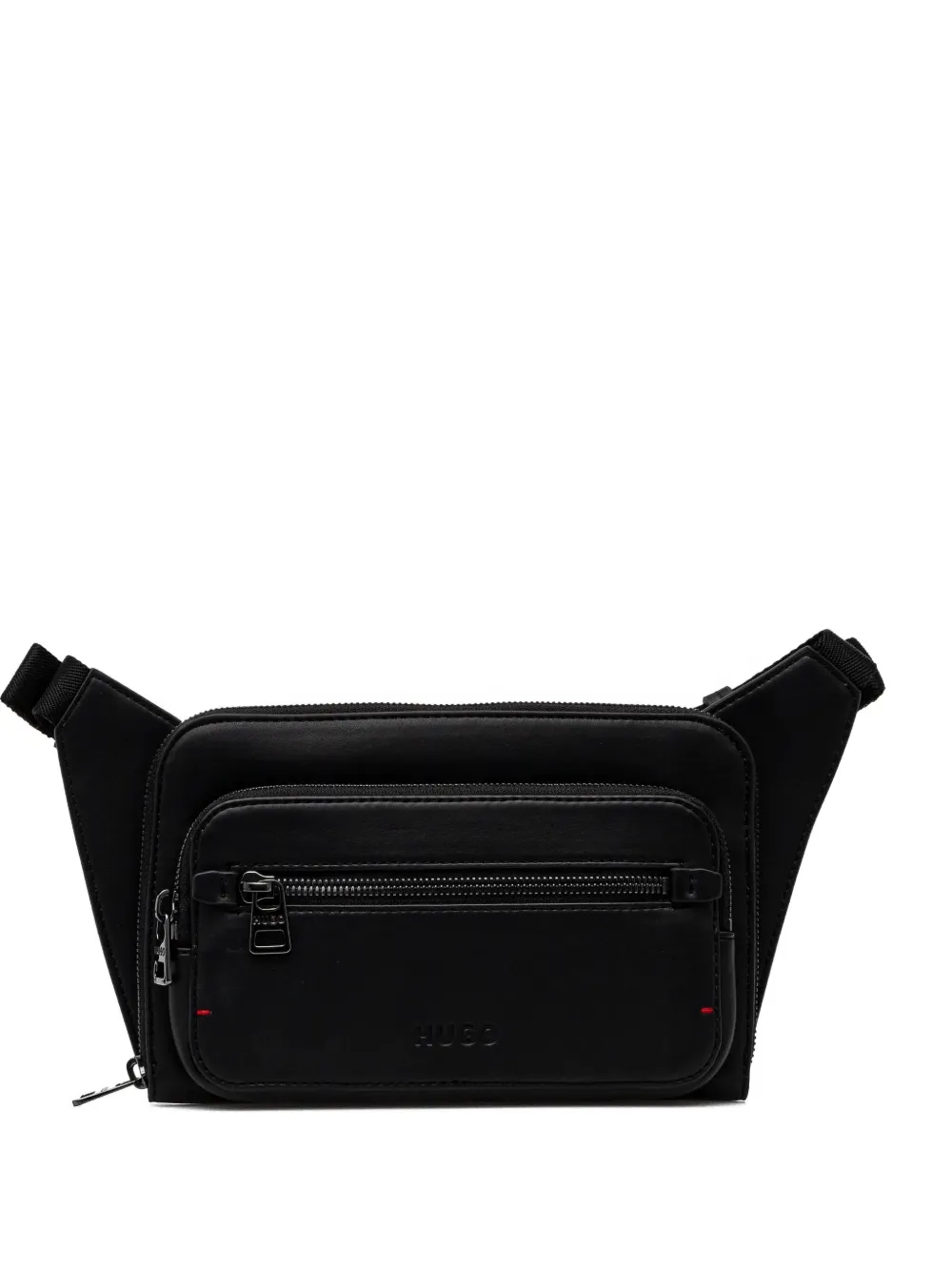 Hugo Boss Logo-debossed Belt Bag In Black