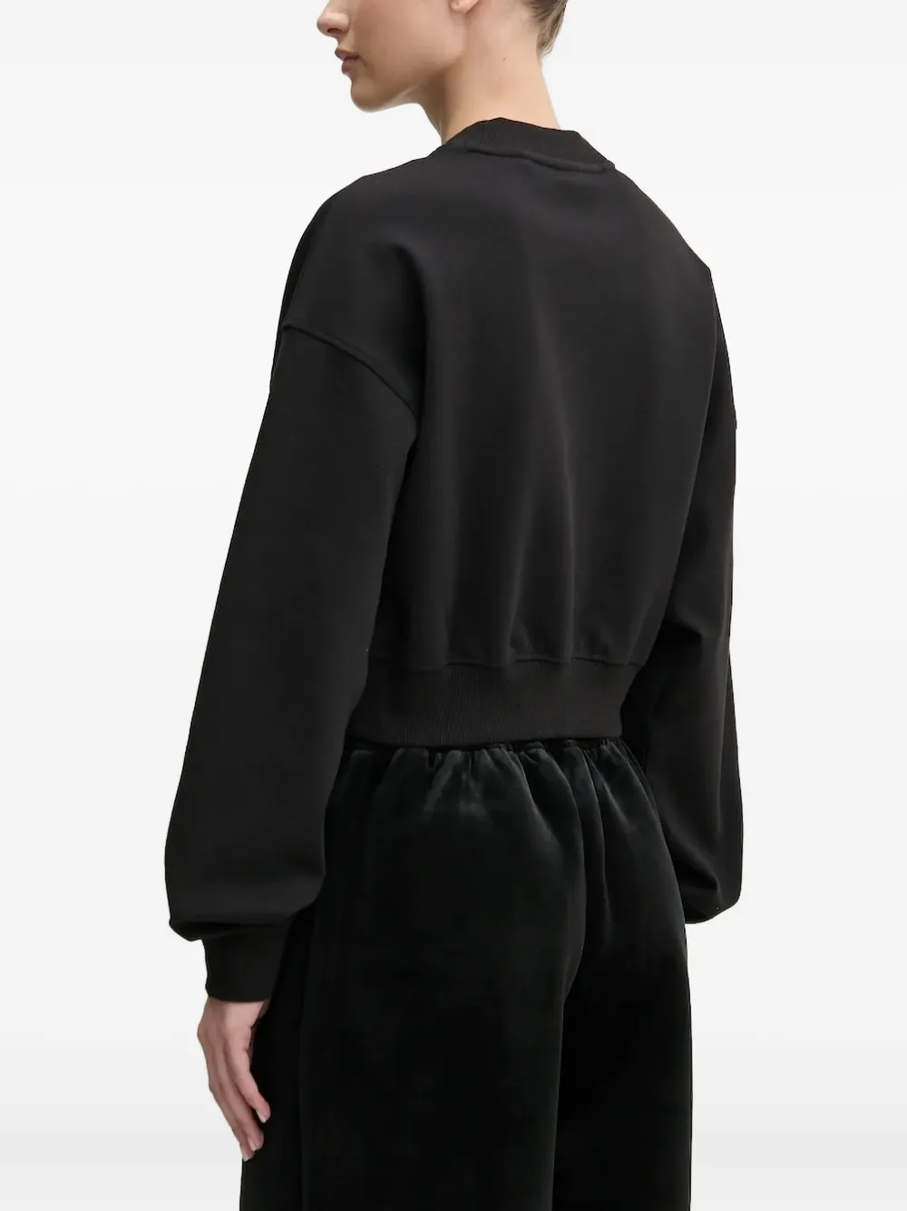 Hugo Boss Chain-embellished Sweatshirt In Black