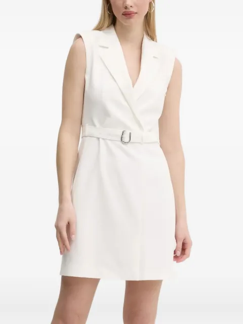 HUGO sleeveless belted blazer mini dress