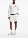 HUGO Duluro half-zip logo-print sweatshirt - White