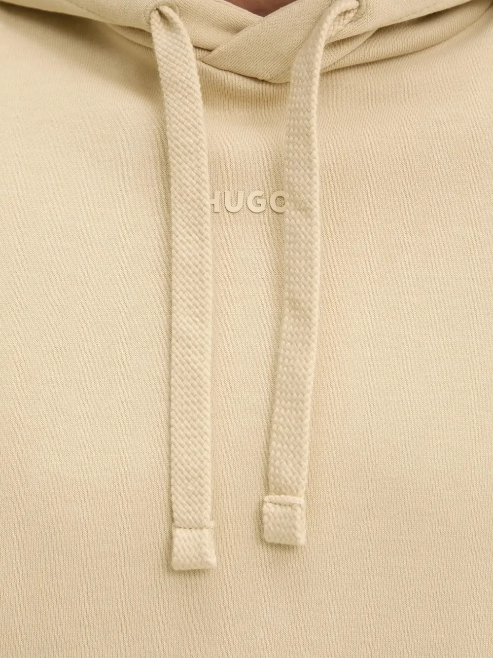 HUGO Hoodie met logoprint Beige