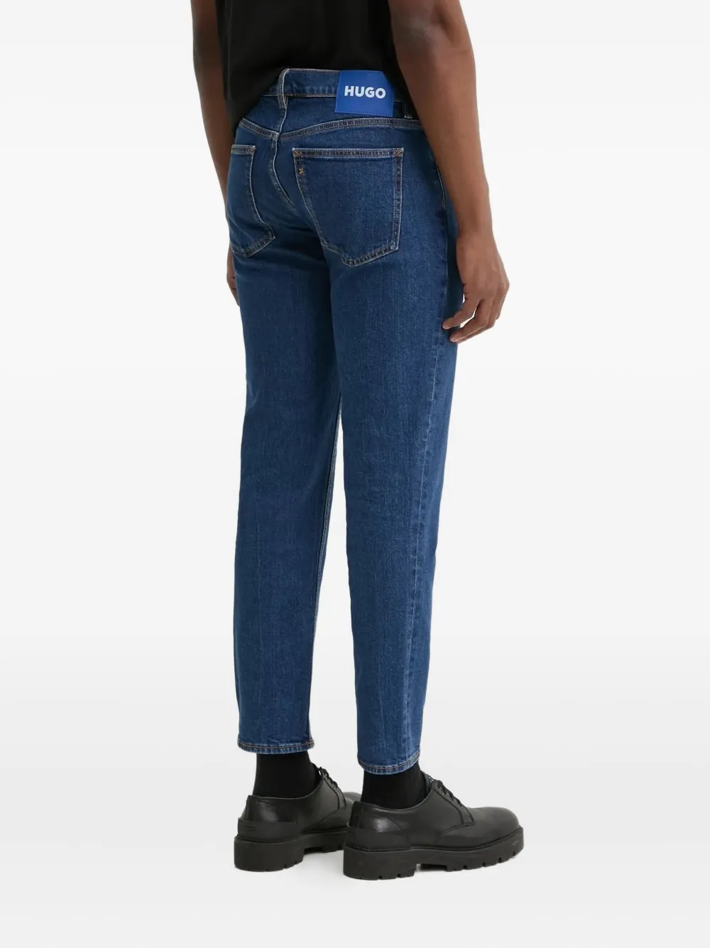 HUGO Straight jeans Blauw