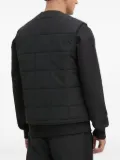 HUGO quilted logo-patch vest - Black