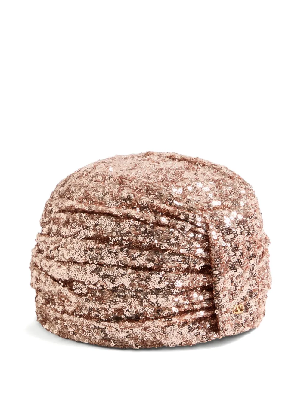 Valentino Garavani sequin-embellished turban | Neutrals | Image 1