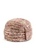 Valentino Garavani sequin-embellished turban - Neutrals