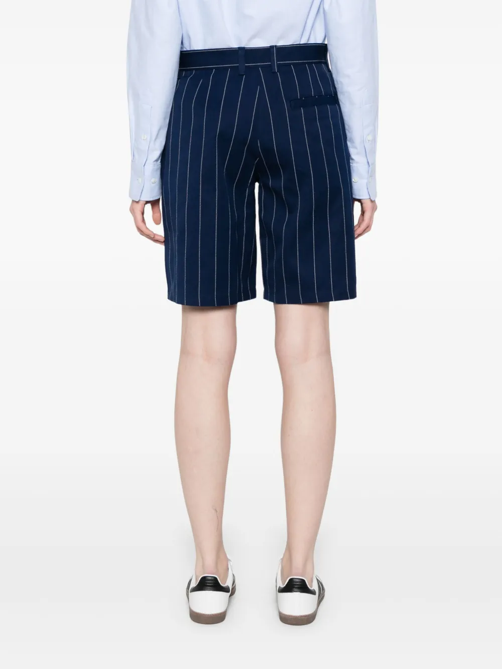 adidas Shorts met krijtstreep Blauw