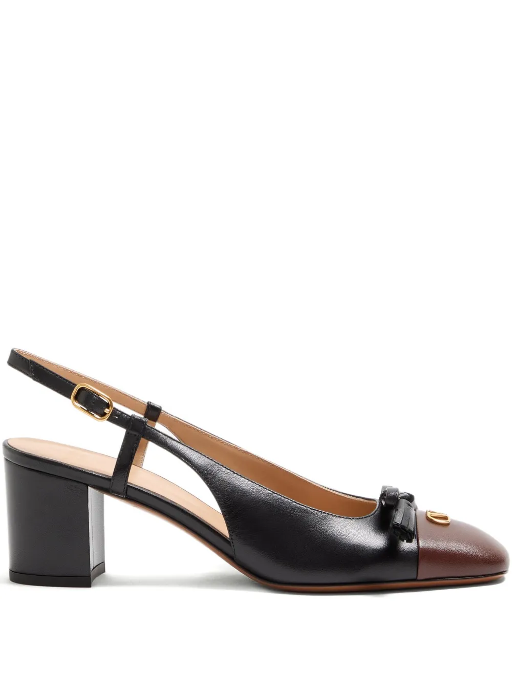 Valentino Garavani VALET DU ROI KIDSKIN SLINGBACK PUMPS 60MM Black