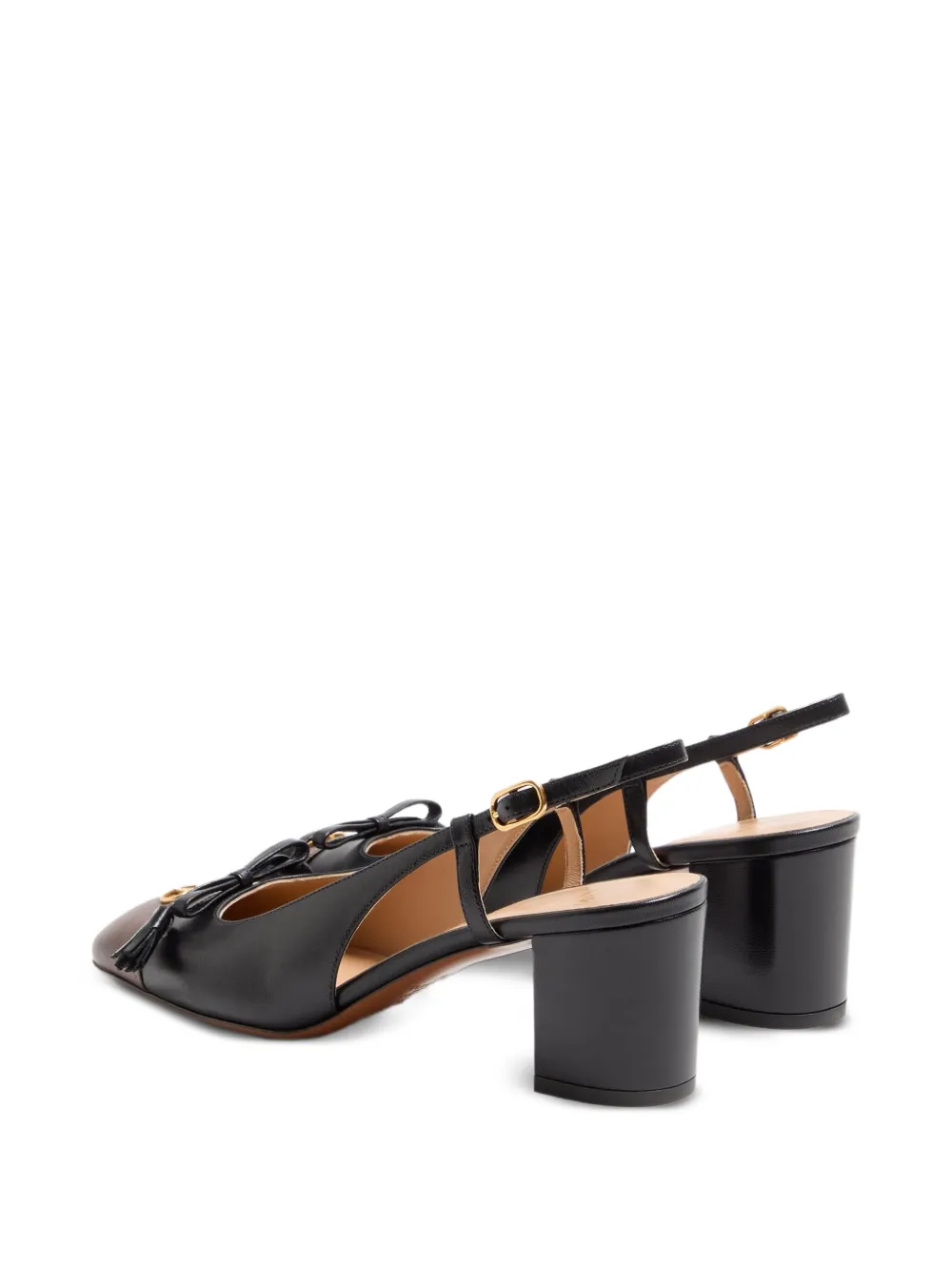 Valentino Garavani VALET DU ROI KIDSKIN SLINGBACK PUMPS 60MM Black