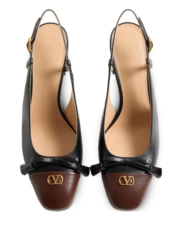 VALENTINO＞＞Valet Du Roi 60 レザー スリングバック パンプス Valentino Garavani Valet Du Roi 60mm スリングバック パンプス