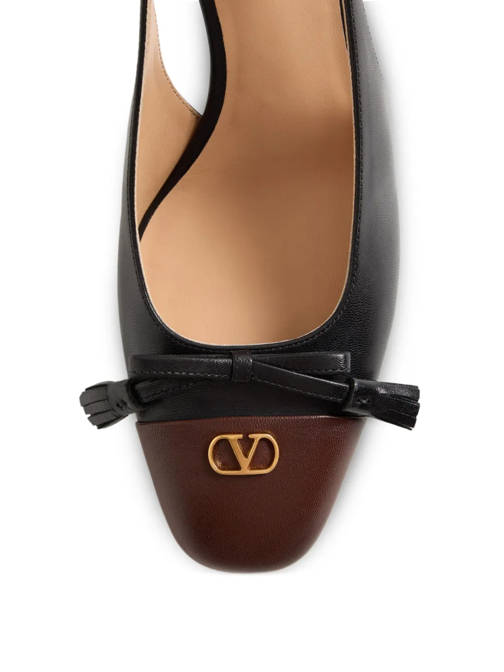 Valentino Garavani VALET DU ROI KIDSKIN SLINGBACK PUMPS 60MM Black