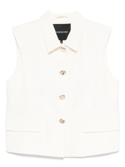 HERSKIND dented-buttons waistcoat