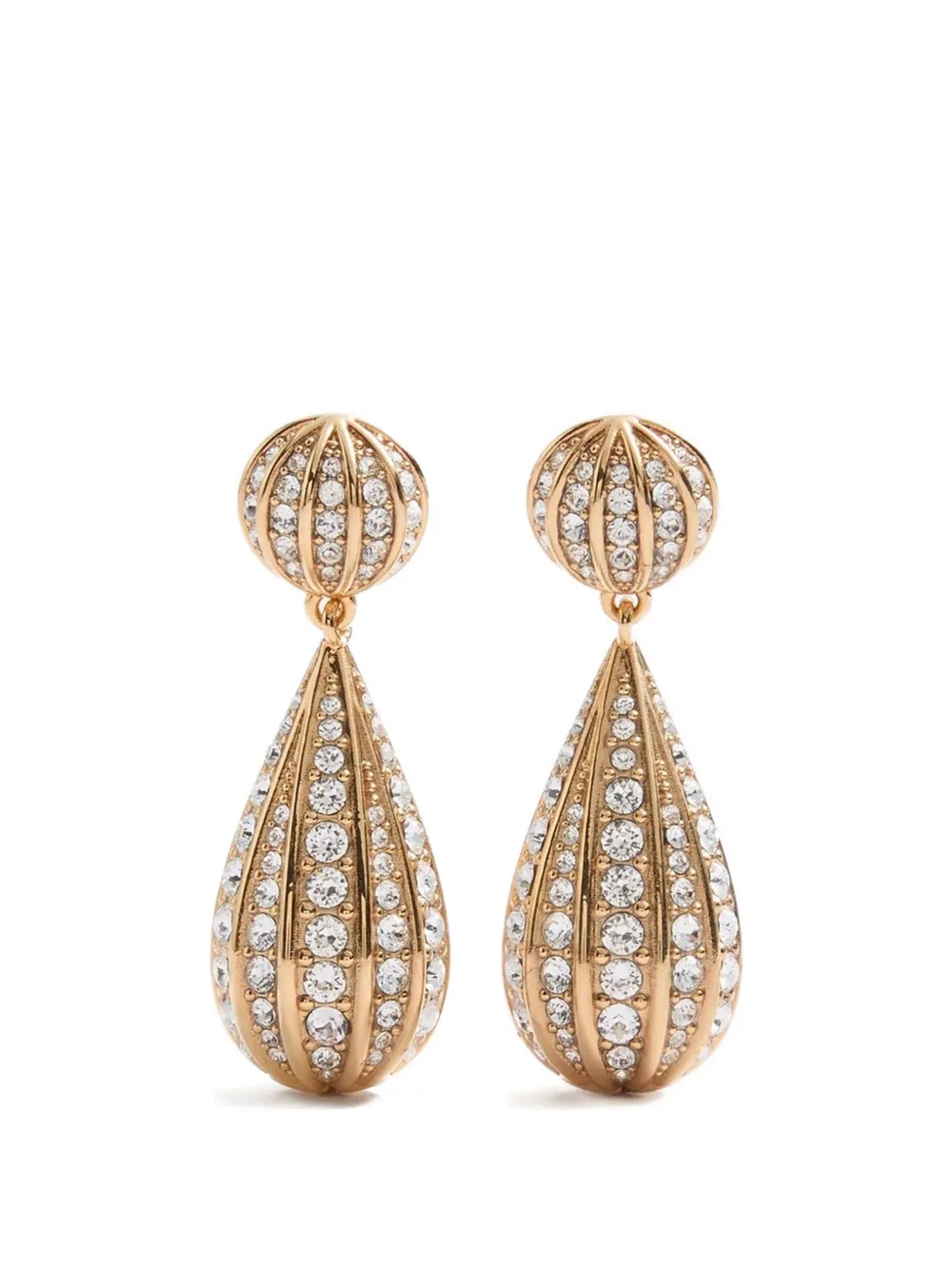 Valentino Garavani POETIQUES DES GOUTTES METAL AND SWAROVSKI® CRYSTAL EARRINGS - 9MN