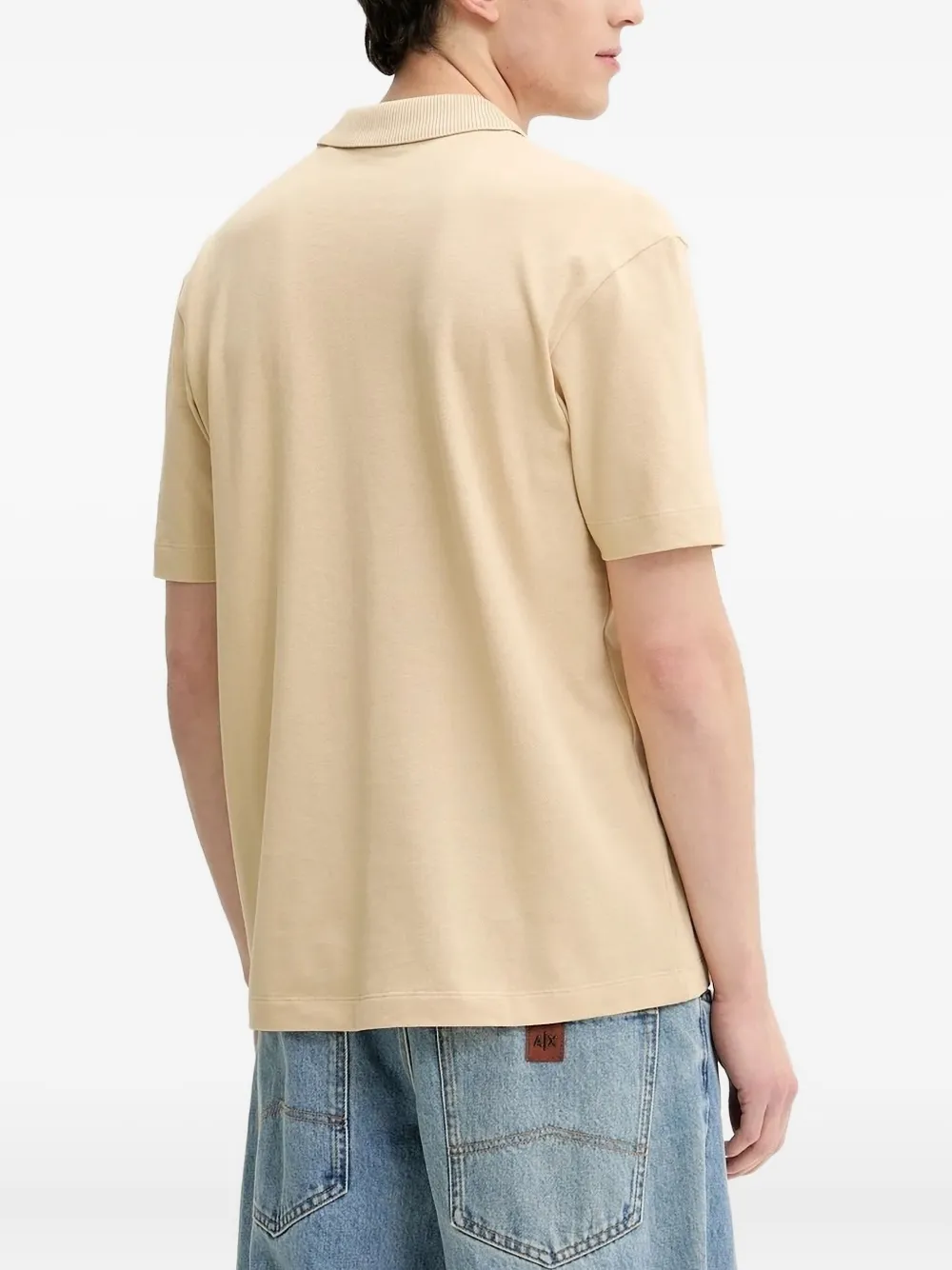 HUGO Poloshirt met logo - Beige
