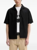 HUGO seersucker shirt - Black