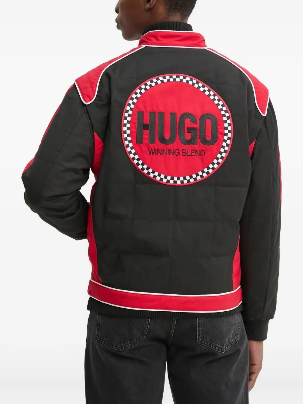 HUGO Jack met vlakken Zwart