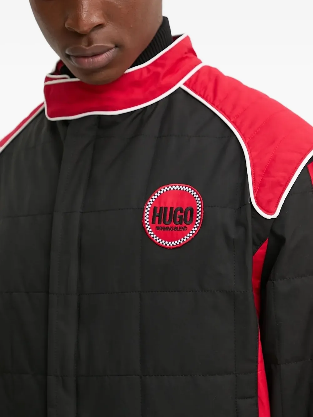 HUGO Jack met vlakken Zwart