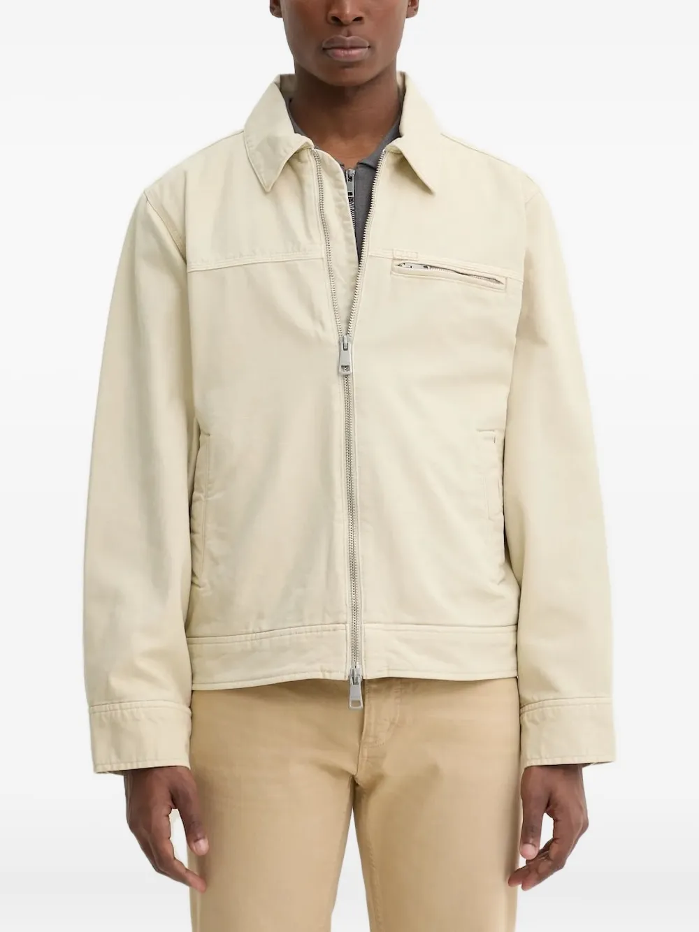 HUGO zip-front jacket | Neutrals | Image 1