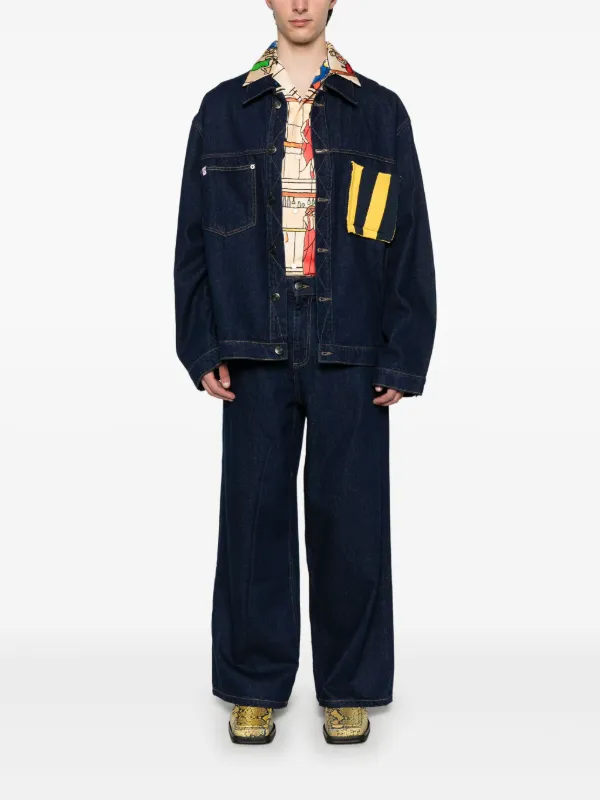 未使用タグ付　Charles Jeffrey Loverboy ワイドデニム Charles Jeffrey LOVERBOYのブルー ワイド ジーンズがセール中