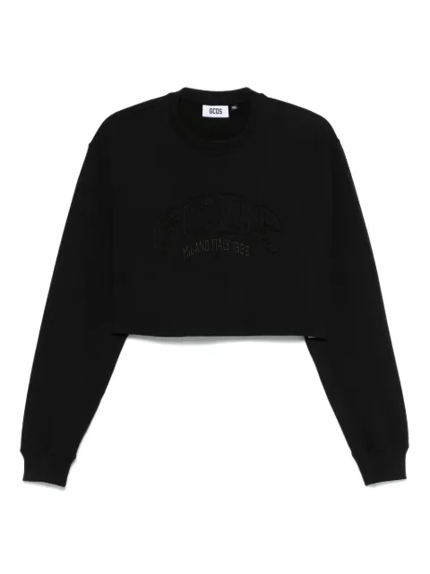 GCDS sudadera corta con logo