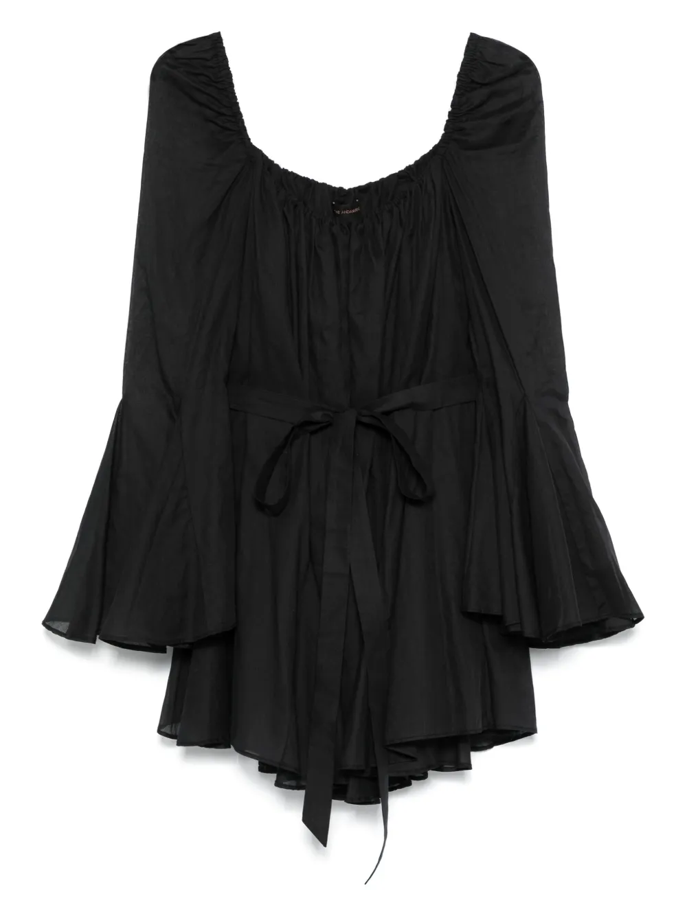 THE ANDAMANE Flared mini-jurk Zwart