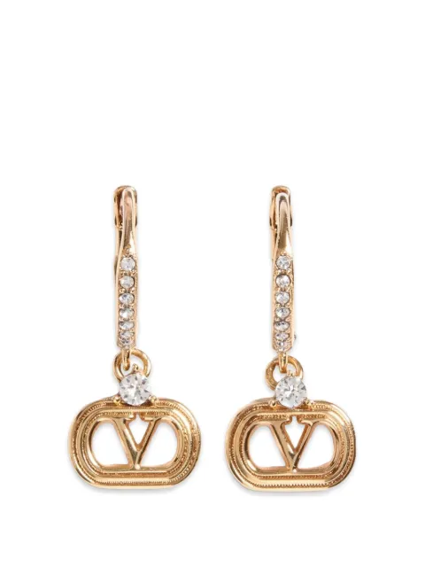 Valentino Garavani ovalette metal and Swarovski® crystal earrings