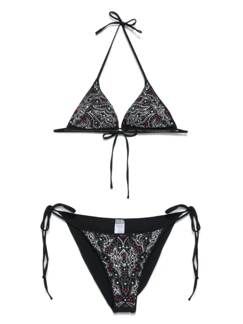 VENUJA bikini tipo bandeau con detalles de cristal