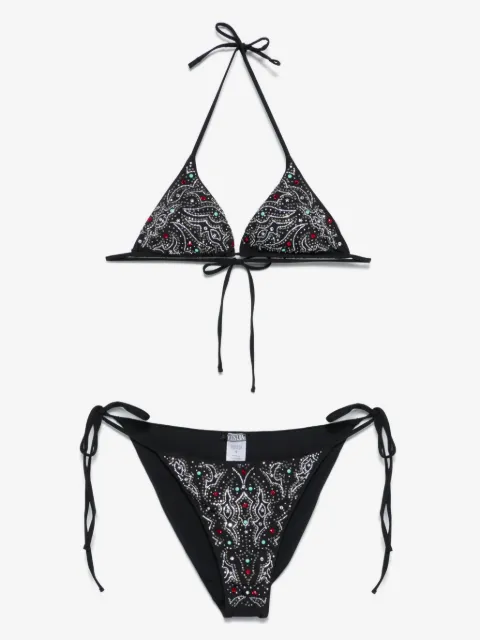 VENUJA crystal-embellished bikini