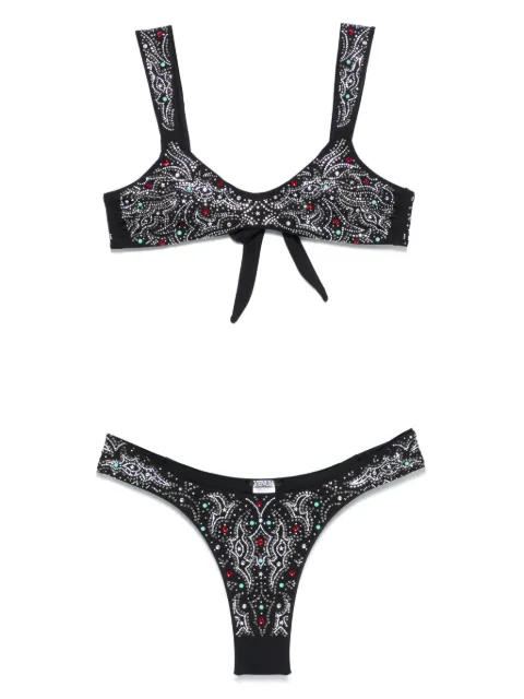 VENUJA crystal-embellished bikini