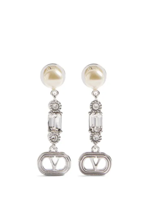 Valentino Garavani VLogo Signature crystal-embellished earrings