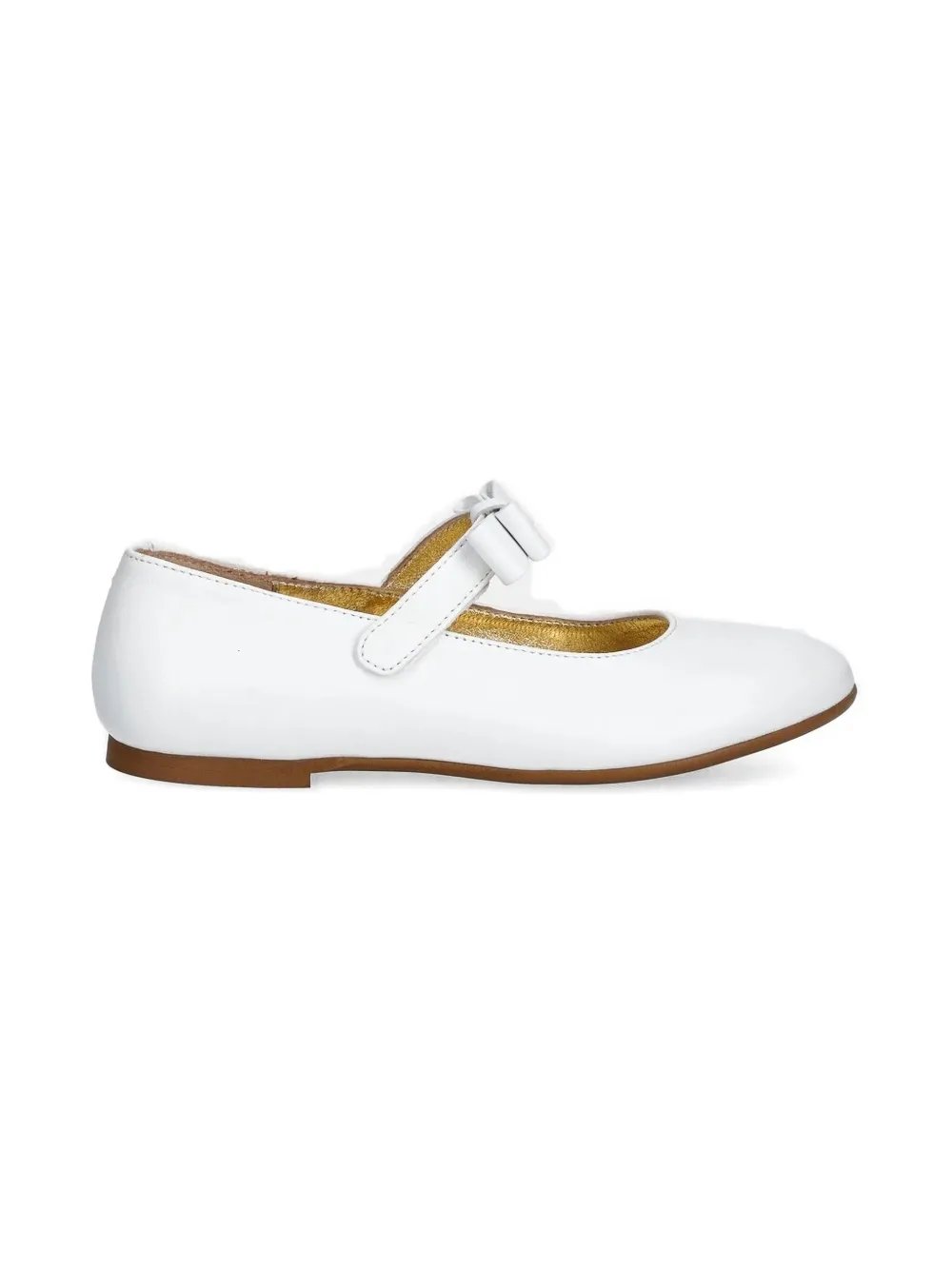 Elisabetta Franchi La Mia Bambina bow-embellished ballerina flats White
