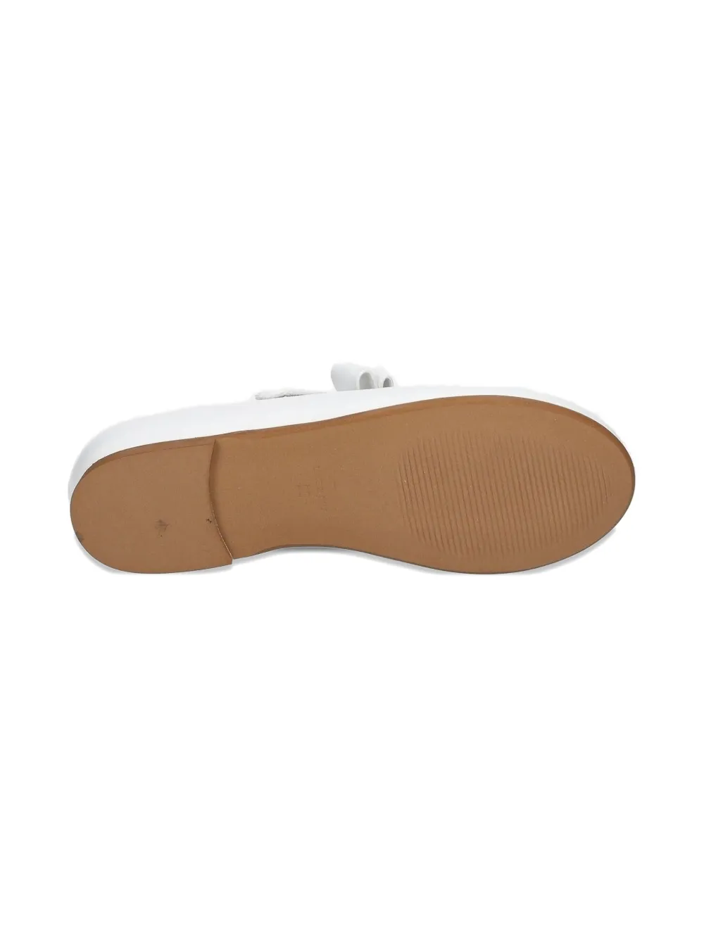 Elisabetta Franchi La Mia Bambina Ballerina's met strik Wit