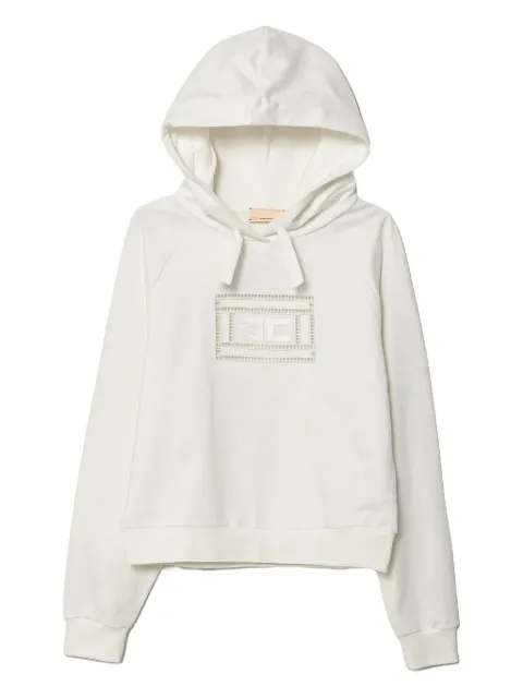 Elisabetta Franchi La Mia Bambina logo-embroidered hoodie