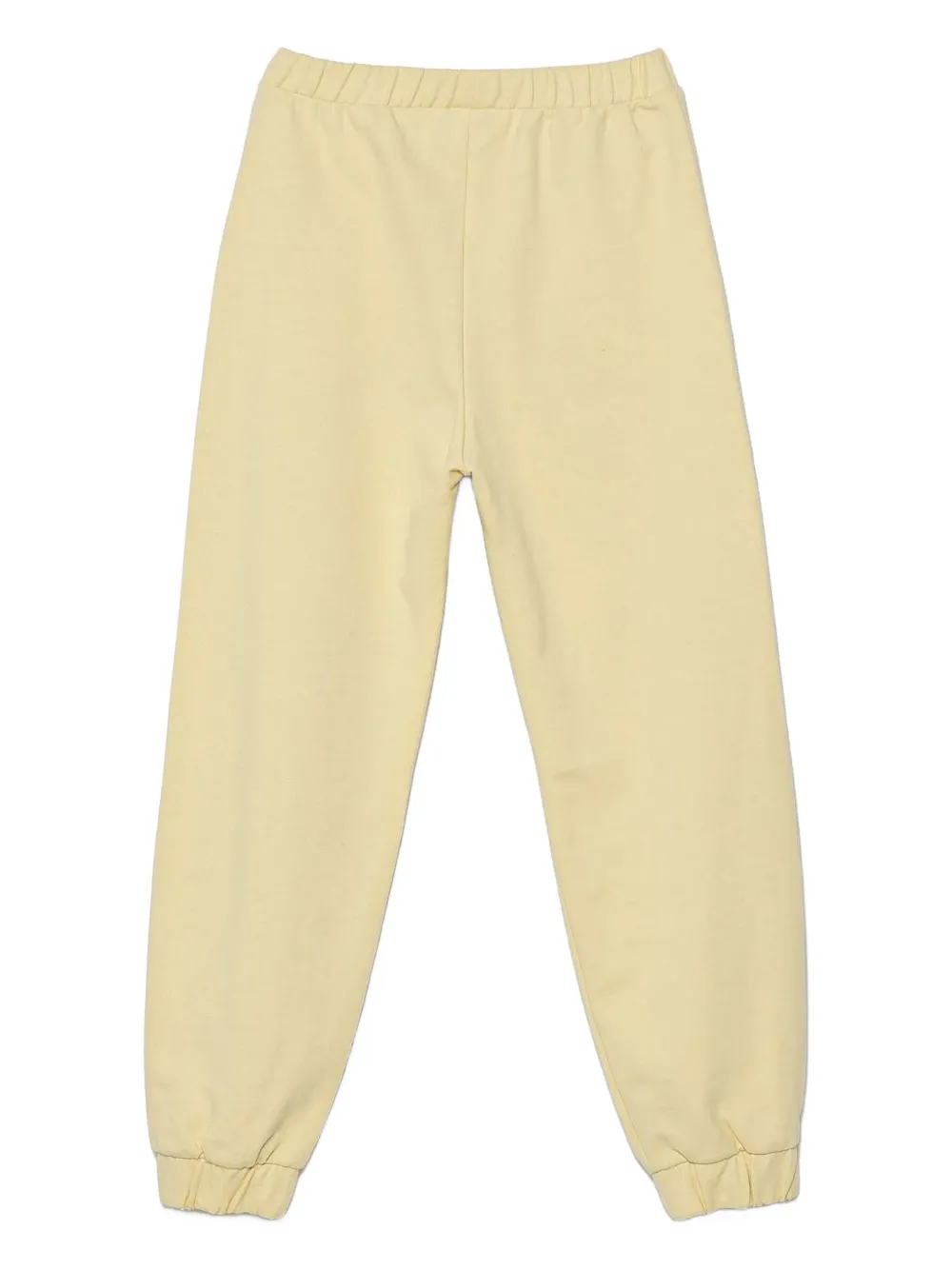 Elisabetta Franchi La Mia Bambina embossed-logo track pants Geel