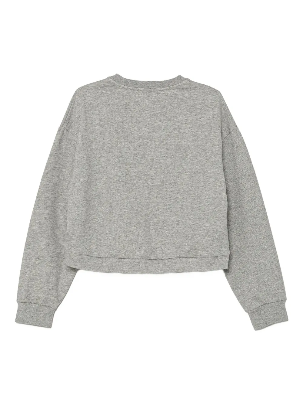 Elisabetta Franchi La Mia Bambina Embroidered-logo Sweatshirt In Gray