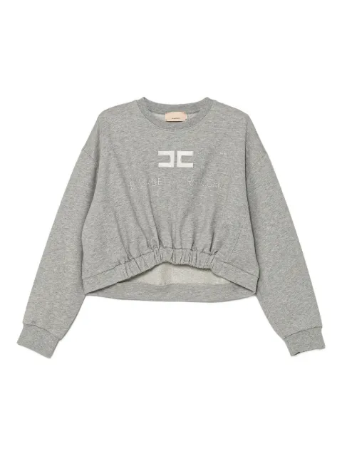 Elisabetta Franchi La Mia Bambina embroidered-logo sweatshirt