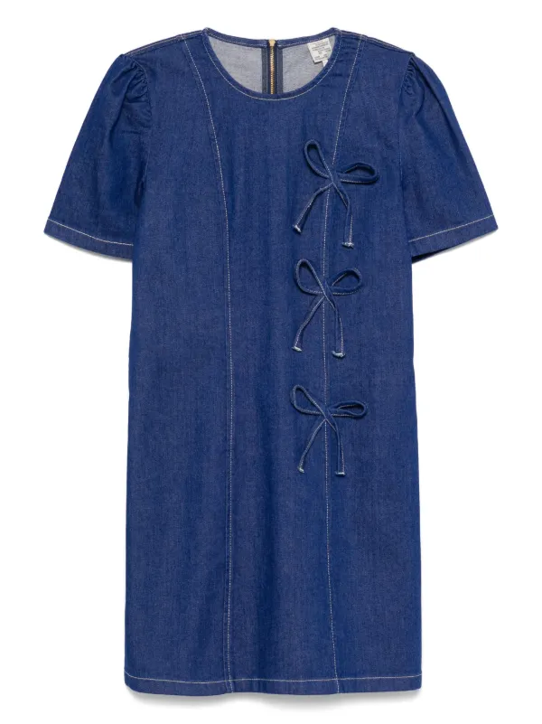 baum und pferdgarten dress blue Baum und Pferdgarten Akeyla Dress in Blue Painted Check main image 1