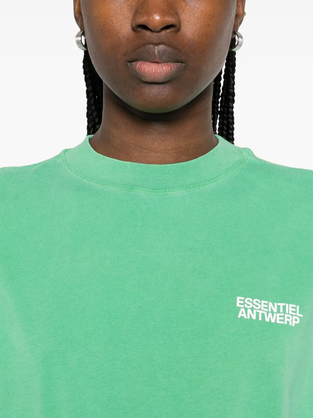 Essentiel Antwerp Halarm T-shirt Groen